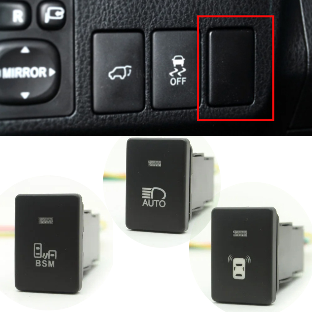 Refugium Light Nano - マイ三菱車用カーレーダーボタンアウトランダー2013-2020、電源、オレンジLEDライト、オートナノスイッチ、リバースライトボタン