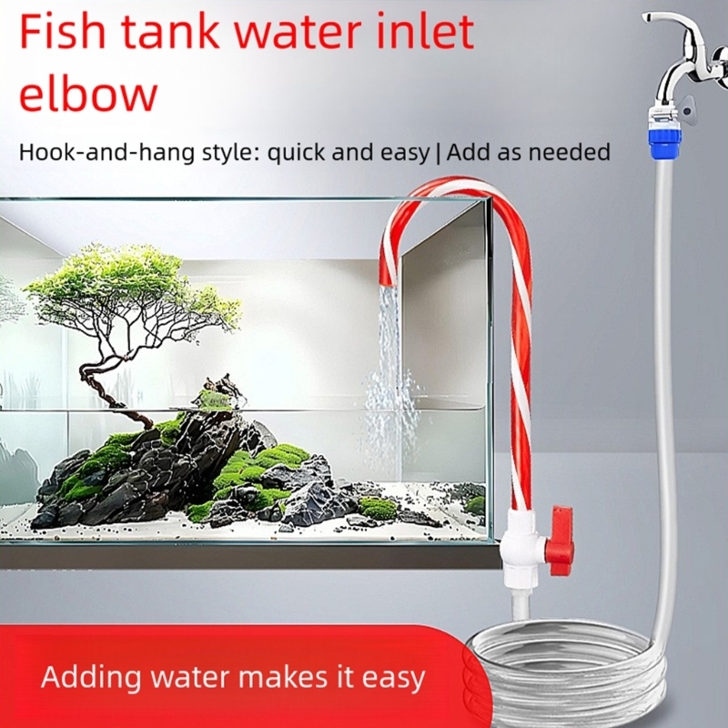 Aquarium Fish Youtube - 柔軟な位置決め食品安全なプラスチック製水道管付き水槽詰め替えアクセサリー
