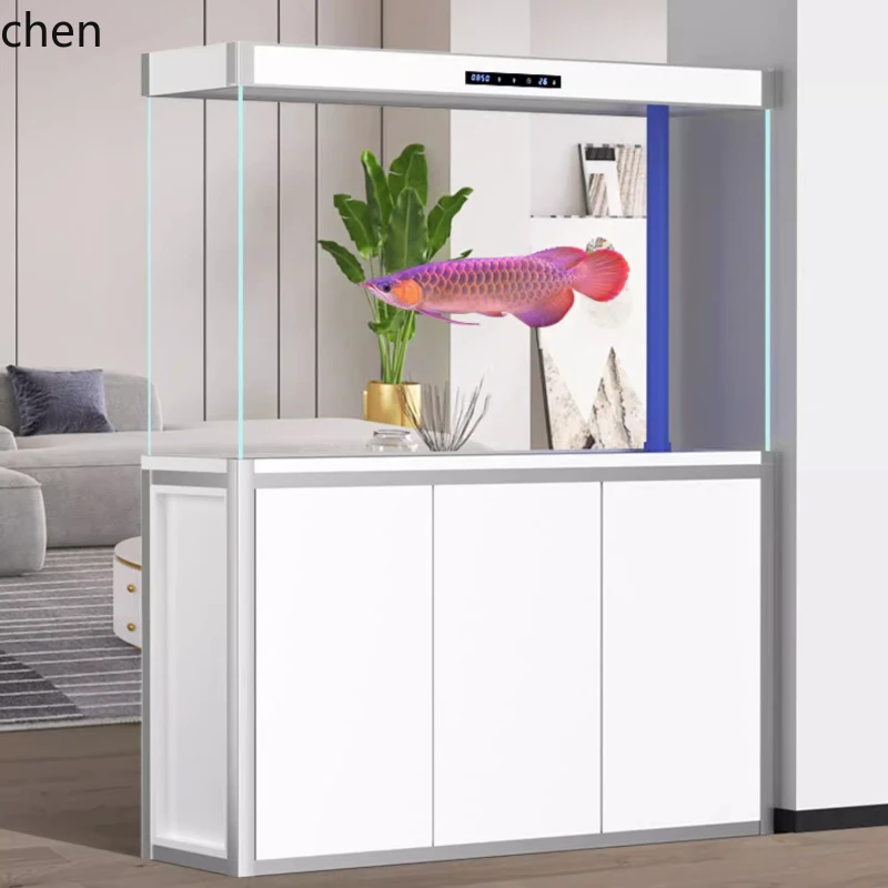 Aquarium Fish Dragon - DSAウルトラホワイトガラス底面フィルター水槽、リビングルームアクアリウム、水換え不要スマートドラゴンフィッシュタンク