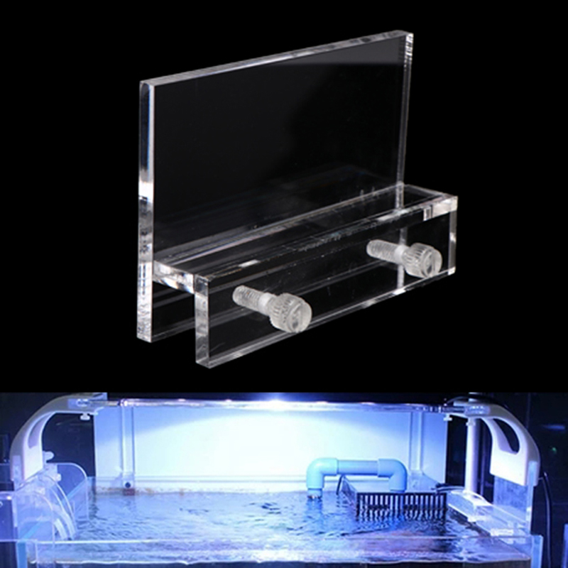 Aquarium Fish Elevator - 水族館用透明アクリルLEDライトホルダー,ランプ固定具,サポートスタンド,取り付けが簡単,パンチ不要,1個