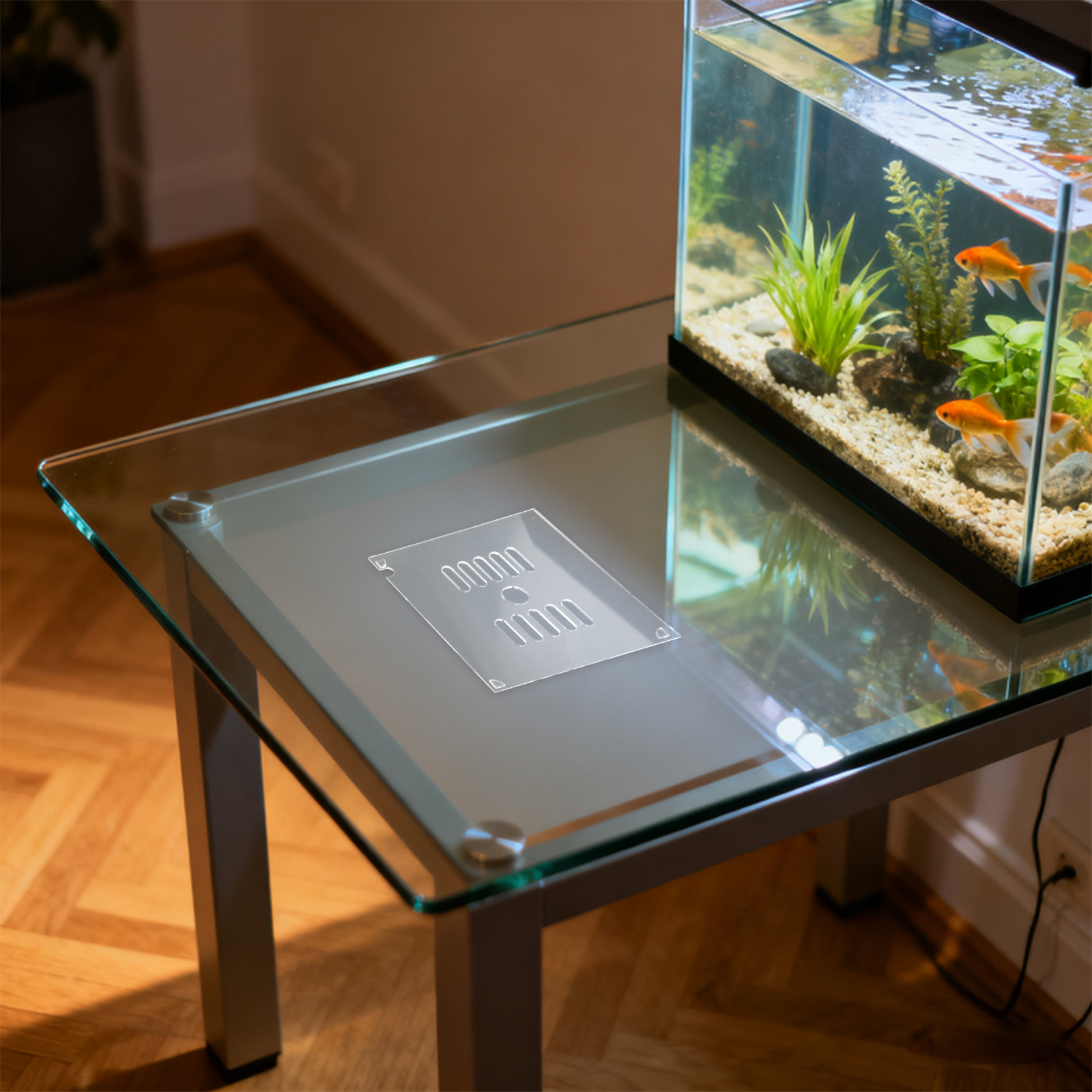 Aquarium Fish In Bowl - 2個入り アクリル製 魚タンク蓋 15cm 円形 アクアリウム