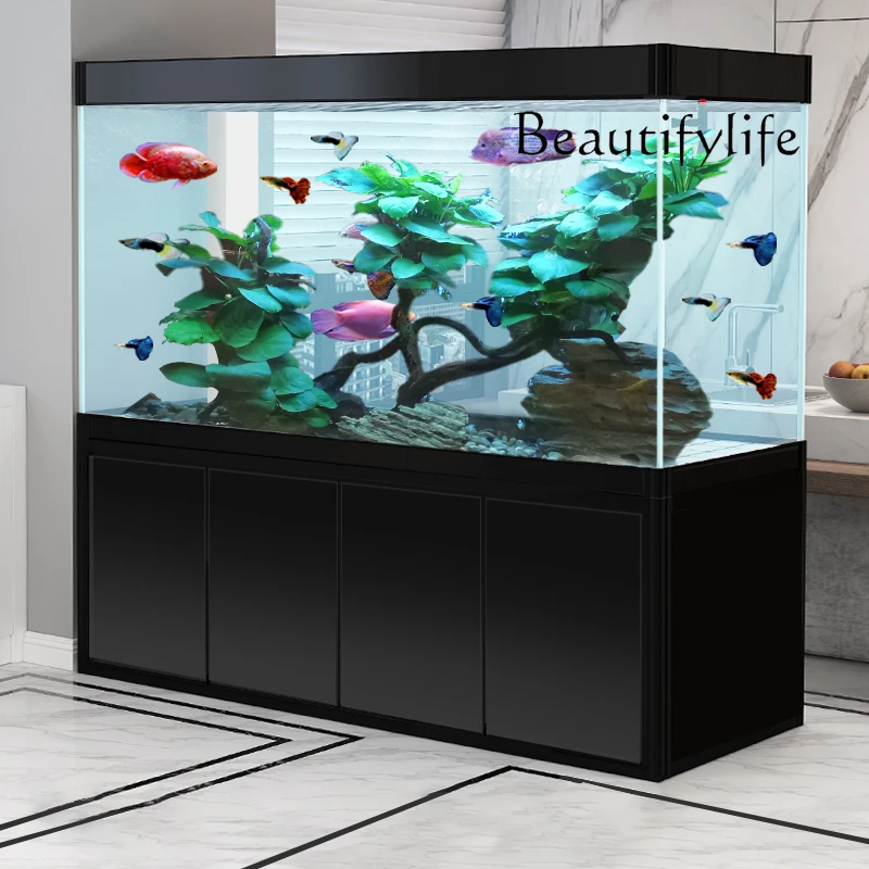 Aquarium Fish Dragon - X36 リビングルーム 床置き型 水換え不要 家庭用 中型スクリーン