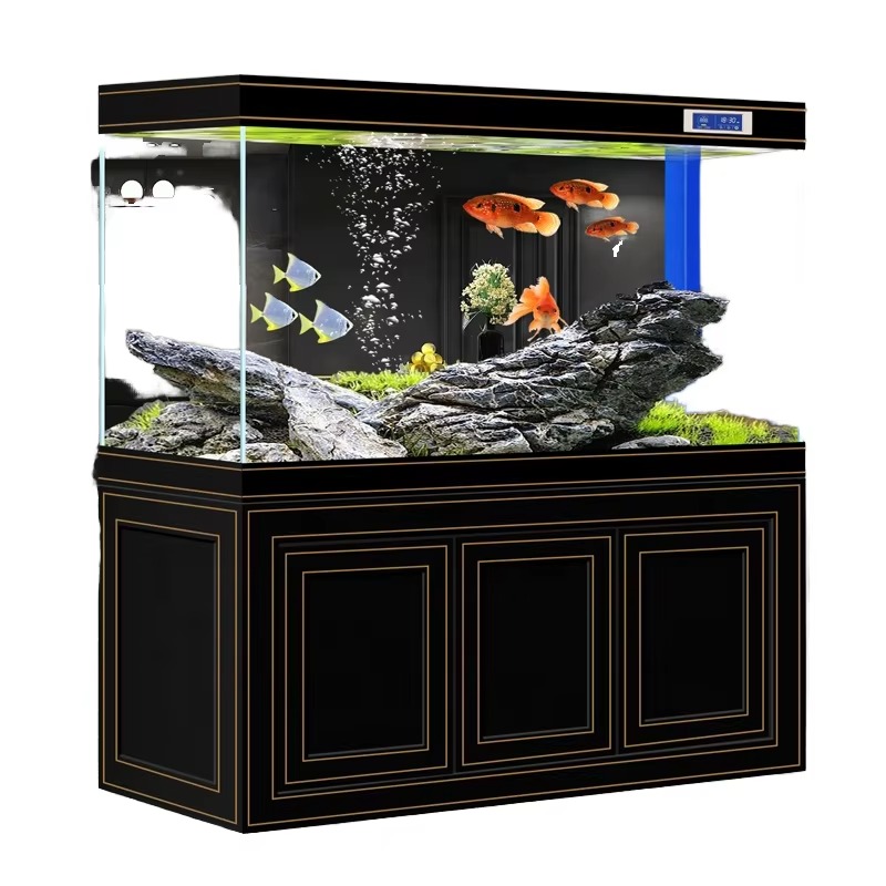 Aquarium Fish Dragon - 水槽 リビングルーム 家庭用 超透明ガラス 中型・大型水槽 底面フィルター