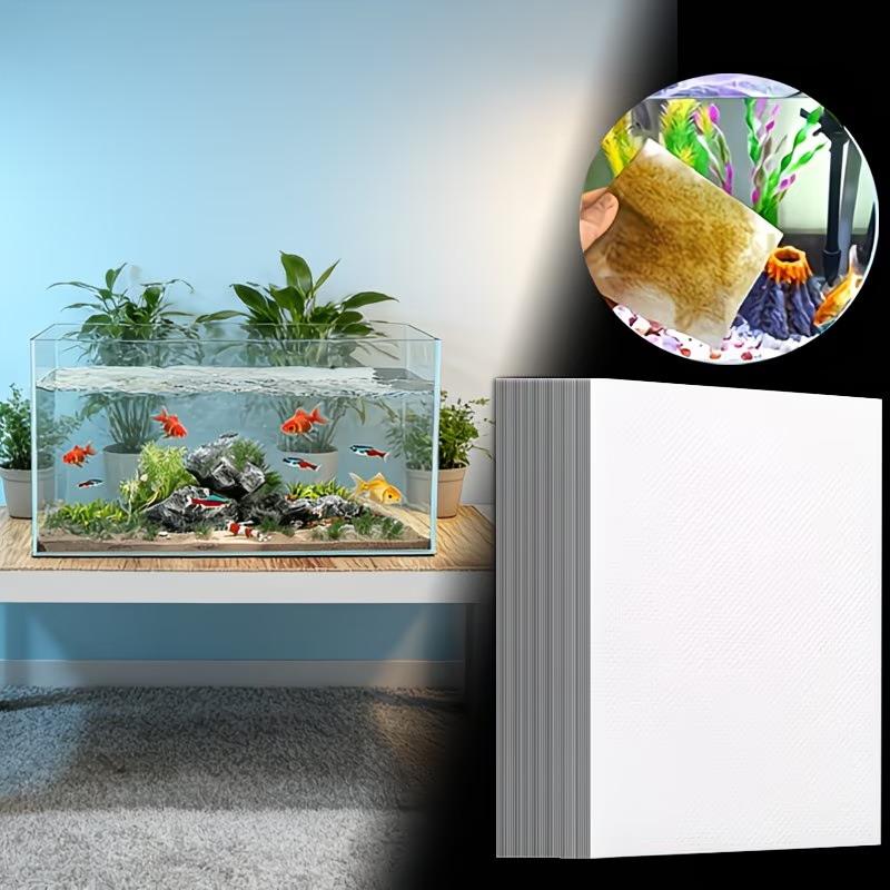 Aquarium Fish Yellow - 新しい 50/300 個水族館の色吸収シートフィルターシート水槽の黄色吸収紙パッド、水浄化紙