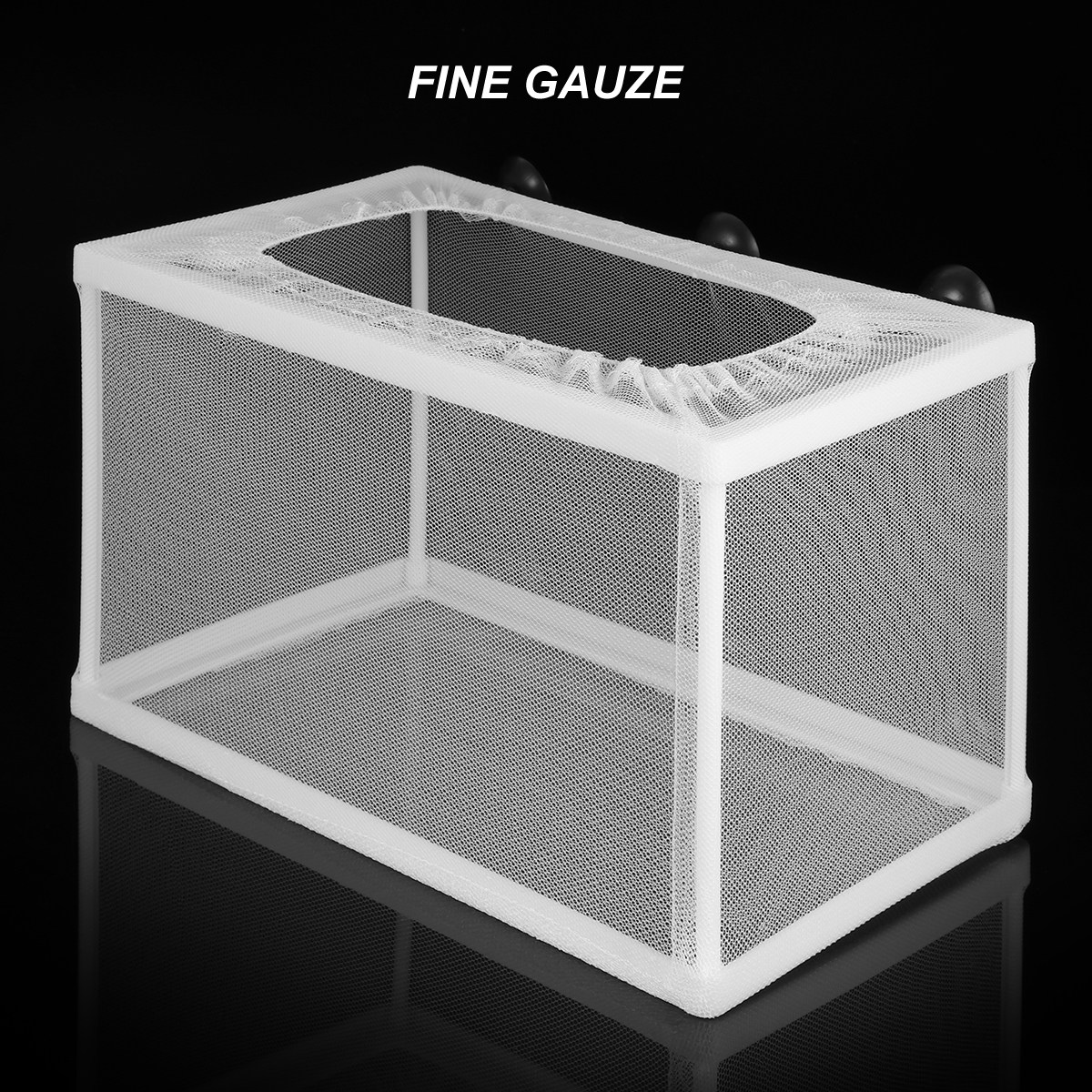 Aquarium Fish Net Big Size - 魚網水族館孵卵器大型プラスチックフレーム吸盤付き稚魚の繁殖・分離・保護用