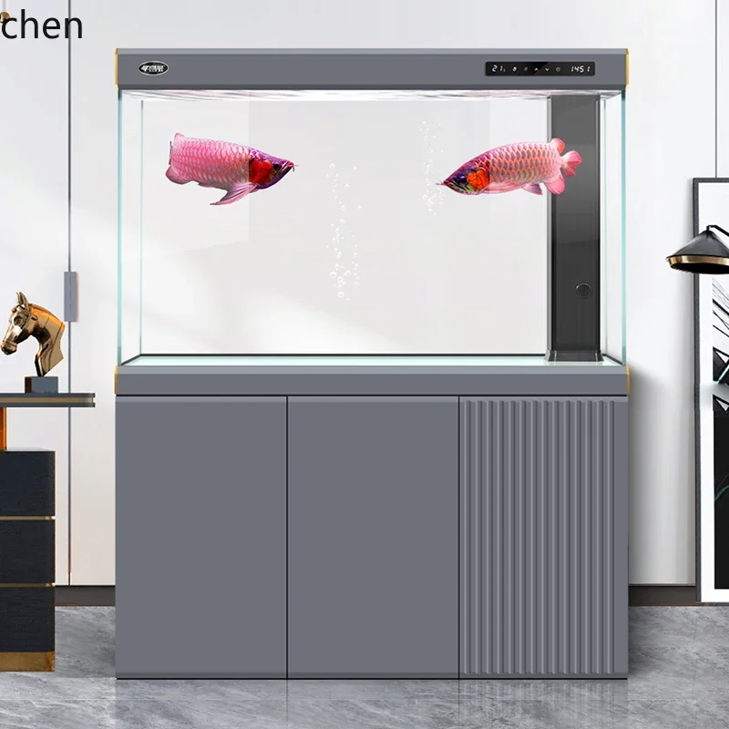 Aquarium Fish Dragon - 超透明ガラス大型水槽 家庭用 床置き ドラゴンフィッシュ水槽