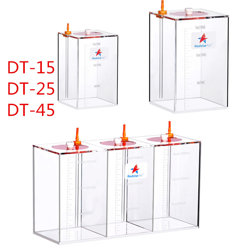 Aquarium Auto Top Off - 赤ヒトデ投薬ポンプスケール液体貯蔵バケットスケール1.5L/2.5L/4.5Lリットル高品質アクリル製リーフ
