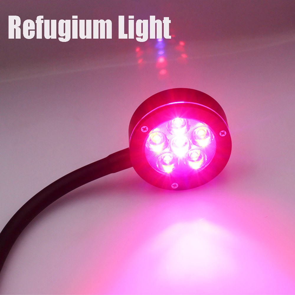 Refugium Light Nano - Nanoglo-調整可能なクランプを備えたハイパワーLED植物成長ライト,6x3W,赤と青のスペクトル