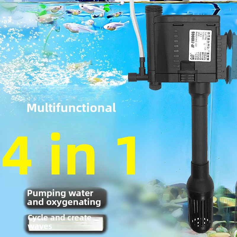 Draw Fish Aquarium - 工場卸売多機能超静音水槽フィルターポンプ、魚タンク水循環ポンプ、酸素曝気機能付き