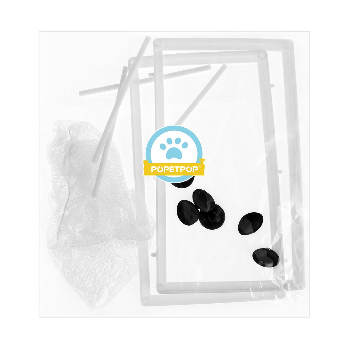 Aquarium Fish Net Big Size - 魚網 大型 ポリエステルフレーム 孵化器 水槽 吸盤式