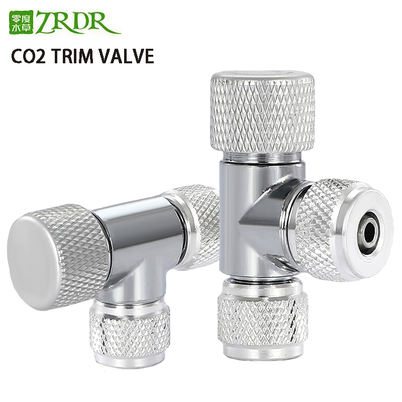 Aquarium Fish Youtube - ZRDR高品質ニードルバルブレギュレータースーツ 4*6mm CO2専用チューブ 水槽用CO2システム 二酸化炭素微調整用