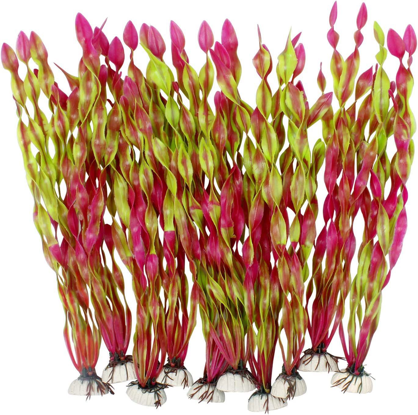 水槽シミュレーション水生植物装飾 フェイク造景 プラスチック - Aquarium Fish Green のレビューと価格