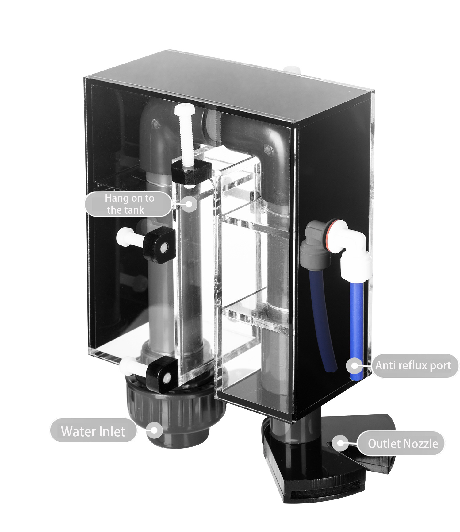 壁掛けウォーターボックス ブラックバージョン オーバーフロー - Aquarium Auto Top Off のレビューと価格
