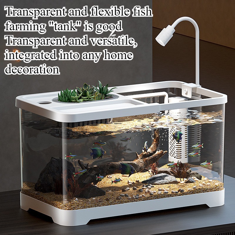 水槽 家庭用水槽 リビングルーム 卓上 生態循環水槽 フィル - Aquarium Fish In Bowl のレビューと価格