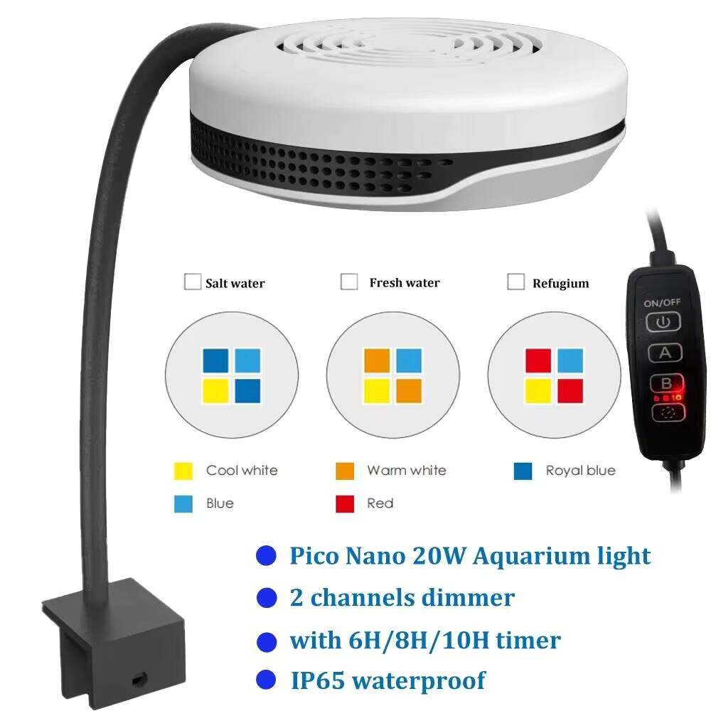 ナノLED水族館ライト,淡水水槽,サンゴ礁,20W,新品 - Refugium Light Nano のレビューと価格