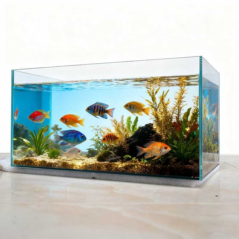 水槽アクセサリー工場直販価格カスタム長方形環境に優しいガラス - Aquarium Fish High Price のレビューと価格