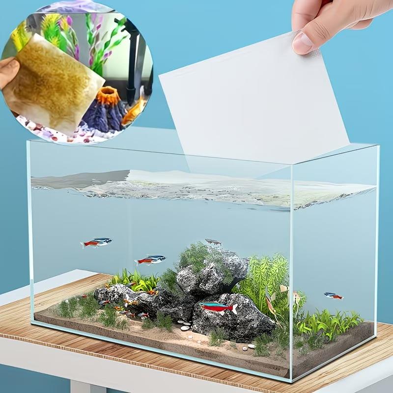 新しい 50/300 個水族館の色吸収シートフィルターシート - Aquarium Fish Yellow のレビューと価格