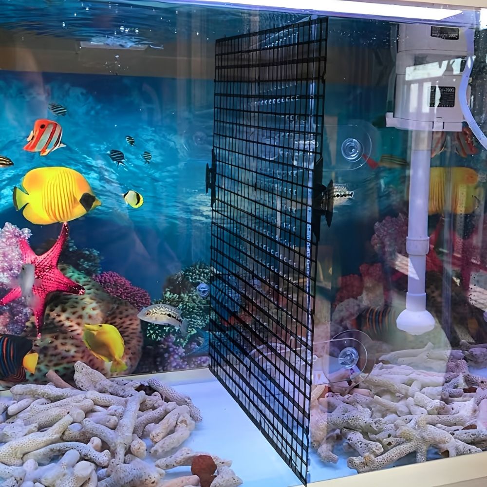 14個入り ブラック プラスチック製 水槽用グリッドメッシュ - Aquarium Fish Elevator のレビューと価格