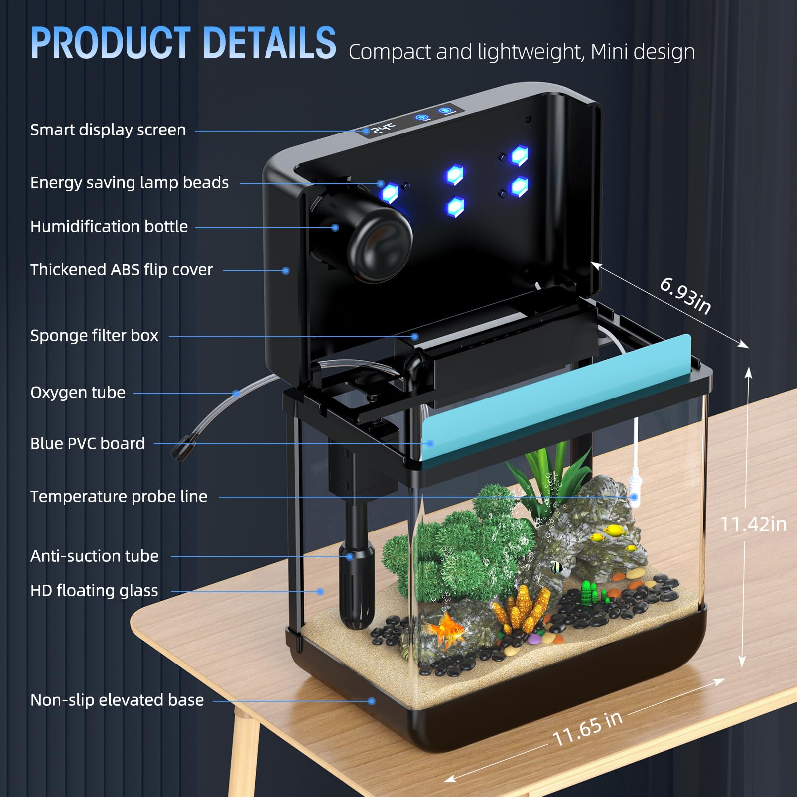 自動洗浄機能付き、自動給水機能付き、スマートフィッシュ厚ガラ - Aquarium Auto Top Off のレビューと価格