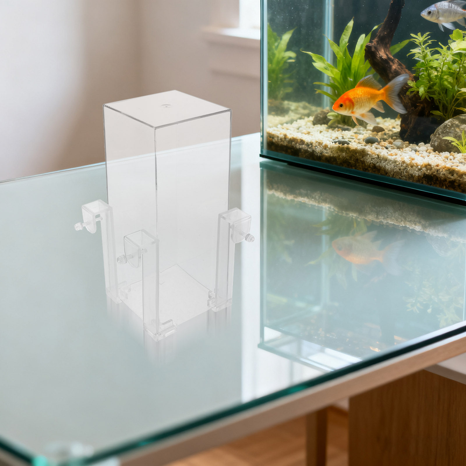 吊り下げ式水槽用補充アクセサリー 透明装飾水補充装置 自動水 - Aquarium Fish Elevator のレビューと価格