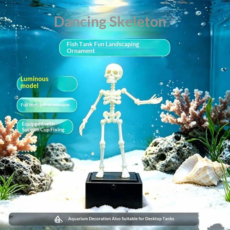 3Dプリント製ダンシングスケルトン水槽バブラー、エアチューブ - Aquarium Fish Youtube のレビューと価格