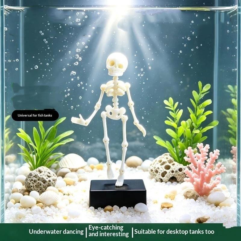 3Dプリント製ダンシングスケルトン水槽バブラー、エアチューブ - Aquarium Fish Youtube のレビューと価格