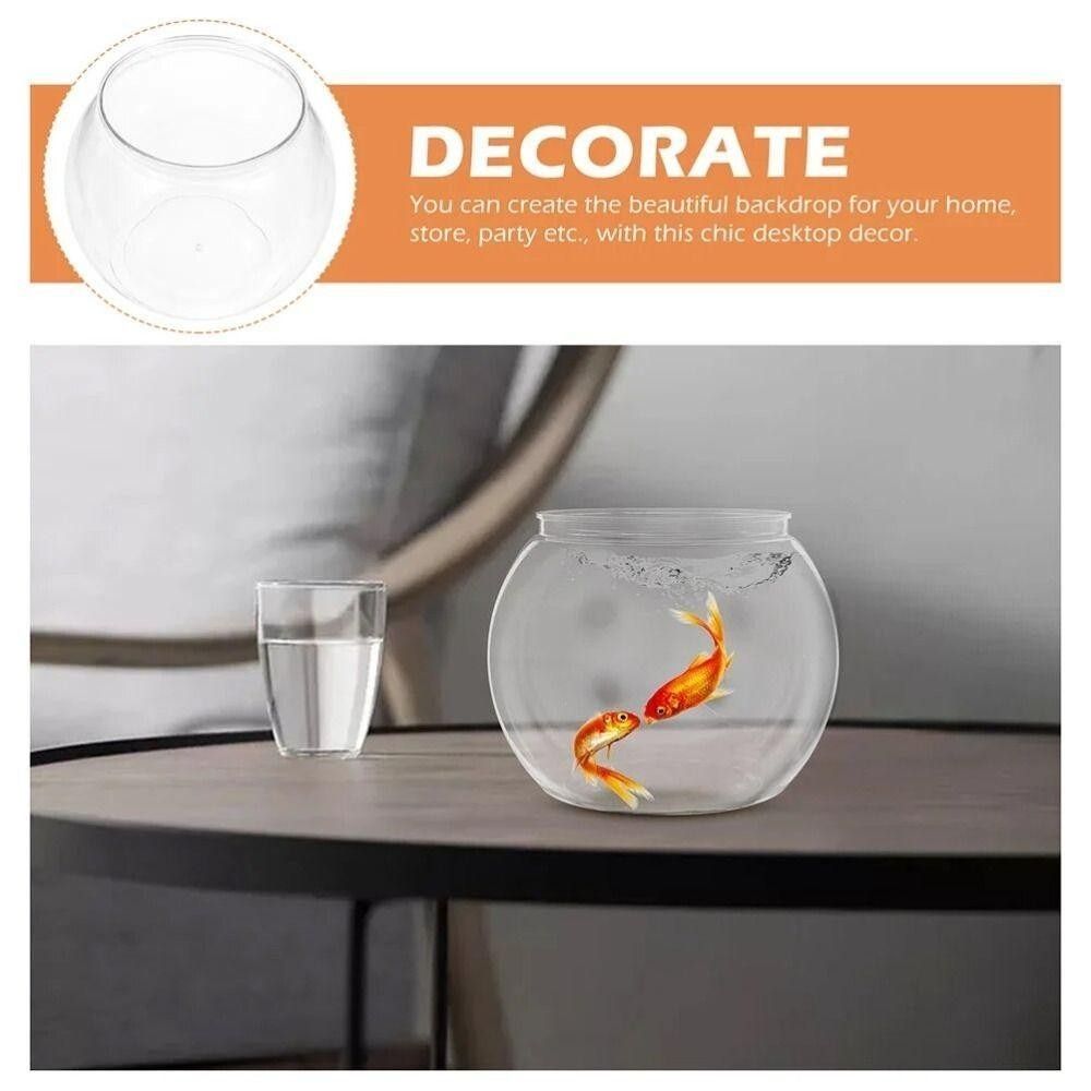 新しい透明な水槽、丸型、割れない、プラスチック製、軽量、小型 - Aquarium Fish In Bowl のレビューと価格