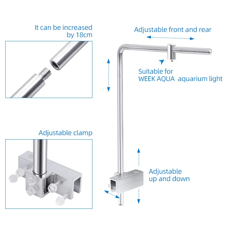 週アクアライトスタンドユニバーサルアルミ合金水族館 LED  - Aquarium Fish Quarantine のレビューと価格